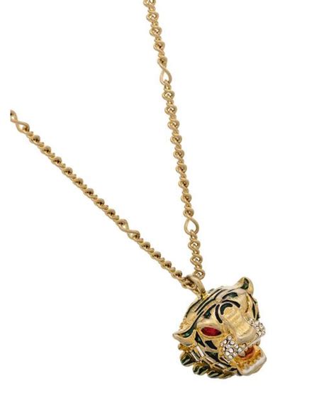 gucci logo tigrer|gucci tiger head necklace.